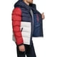 thumbnail image 2 of Chaqueta Tommy Hilfiger con capucha acolchada para hombre, azul marino, rojo y hielo, talla S, 2 of 6