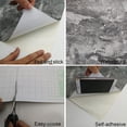 thumbnail image 6 of Gray Granite Wallpaper Peel Stick Matte Thick Marble Contact Paper For Countertop 16 X 354 Inch Waterproof Oil Proof Self Adhesive Furniture Stickers Kitchen Counter Shelf Liner Wall Vinyl Decorative, 6 of 9