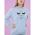thumbnail image 2 of Lashes Long Standards High Hoodie Women -Image by Shutterstock, Female 3X-Large, 2 of 4