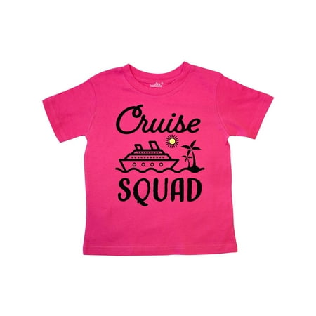

Inktastic Cruise Squad with Vector Cruise Ship and Palm Trees Gift Toddler Boy or Toddler Girl T-Shirt
