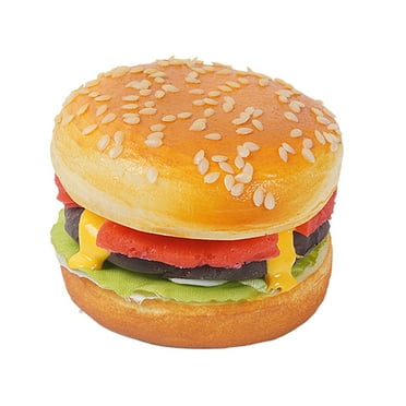 1 Hamburger Model Decorative Item - Artificial Bread Models Simulation Food Props Realistic Burger Plastic Play Food Display Props