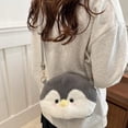 thumbnail image 4 of Jiibva Penguin Crossbody Bag Plush Shoulder Purse Small Handbag with Adjustable Strap Cartoon Animal Shoulder Bag for Women, 4 of 7