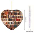 thumbnail image 4 of Adornos Estante Biblioteca Plano 2 Caras en Forma Corazón Acrílico Regalo para Amantes Los Libros, 4 of 9