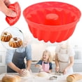 thumbnail image 2 of Silicone Bundt Pan for Baking – Non-Stick Mini Cake Mold, 2.56x1.1 Inch, for Jello, Gelatin, Round Baking Pan, 2 of 9