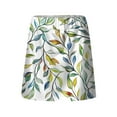 thumbnail image 5 of WTOBBY Women's High Waist Printed Floral Short Half Skirt with Attached Shorts, Casual Sports Pleated Yoga Skirt for Spring Summer Fashion and Fitness Wear,Army Green L, 5 of 5