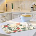 thumbnail image 6 of Yayeee Dish Drying Mat for Kitchen Counter Ultra Absorbent Easy Clean Pad 24x18", Small Strawberry Pattern, 6 of 7