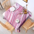 thumbnail image 2 of Square Tablecloth, Waterproof Polyester Table Cover, Wrinkle Resistant & Washable Fabric for Dining, Kitchen, Picnic, 42x42in(107x107cm), Liquid & Marble Print, 2 of 6