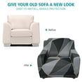 thumbnail image 5 of CJC Printing Stretch Elastic Moving Living Room Furniture Protector Chair Slipcover, Dark Gray, 5 of 11