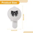 thumbnail image 4 of Clip de gafas de sol para coche Unique Bargains, magnético, universal, para visera del sol, clip de almacenamiento protector para gafas, cuero PU, blanco, 10x6cm, 1 pieza, 4 of 7