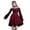 Burgundy, variant on IROINNID Long Sleeve Dress for Women Wedding Guest Dresses Mid-Length Cocktail Dress Summer Lace Pullover Long Sleeve Mini Dress,Black