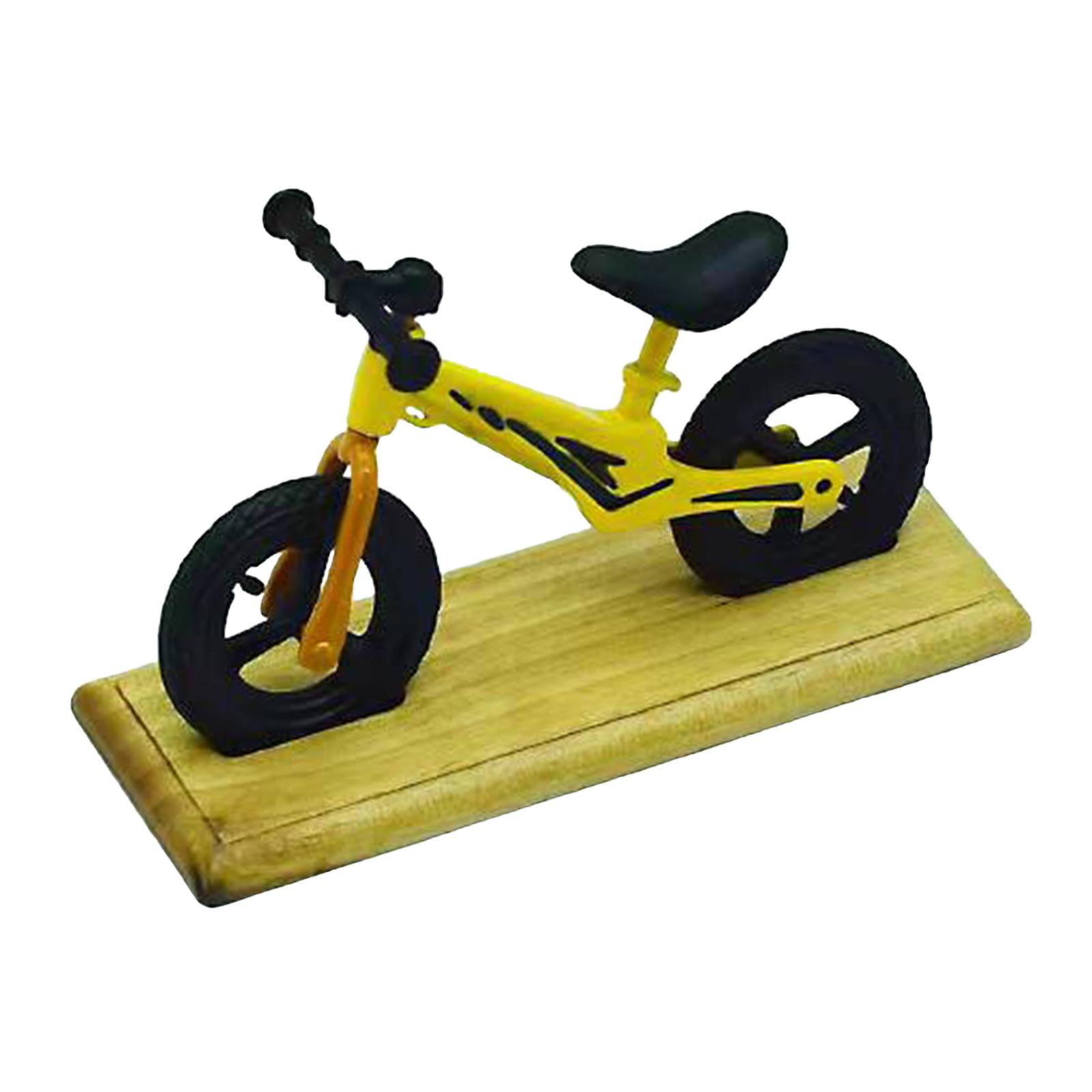 Miniature Velo Jouet Mini Accessoires Mini Velo Maison de Poupee Ornement Jaune