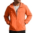thumbnail image 3 of Men's Sun Protection Jacket Ice Silk Hoodie, Lightweight Nylon Spandex Zip Up Cardigan, Long Sleeve Cooling UPF 50+ Swim Shirt, Quick Dry Outdoor Fishing Hiking Beach | Zenithor,Red 2XL, 3 of 9