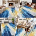 thumbnail image 6 of Area Rug 60×96in, Yellow Blue Gradient Watercolor Floor Carpet Living Room Rug, Abstract Color Block Non-Slip Welcome Mat Indoor Rugs for Bedroom Dining Room, 6 of 9