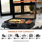 Blackstone E-Series Griddle, 22 Inch 2-Burner Electric Flat Top Grill with Hood and Prep Cart, Black