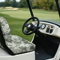 thumbnail image 4 of Psesaysky Green Camo Pixel Print Golf Cart Seat Cover Breathable Mesh Bench Seat Cover Universal Fit for Club Car Golf Cart Decorations All Seasons No Stapler Required, 4 of 8