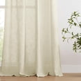 thumbnail image 4 of Set de 2 Paneles de Cortinas Joydeco Mezcla de Lino 52x213 cm Color Natural, 4 of 6