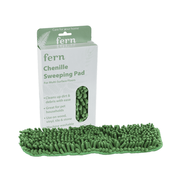 Fern MK27124 Chenille Mop Refill and Microfiber Sweeping Pad - Compatible with Fern 48" Mop Kits for Efficient Cleaning