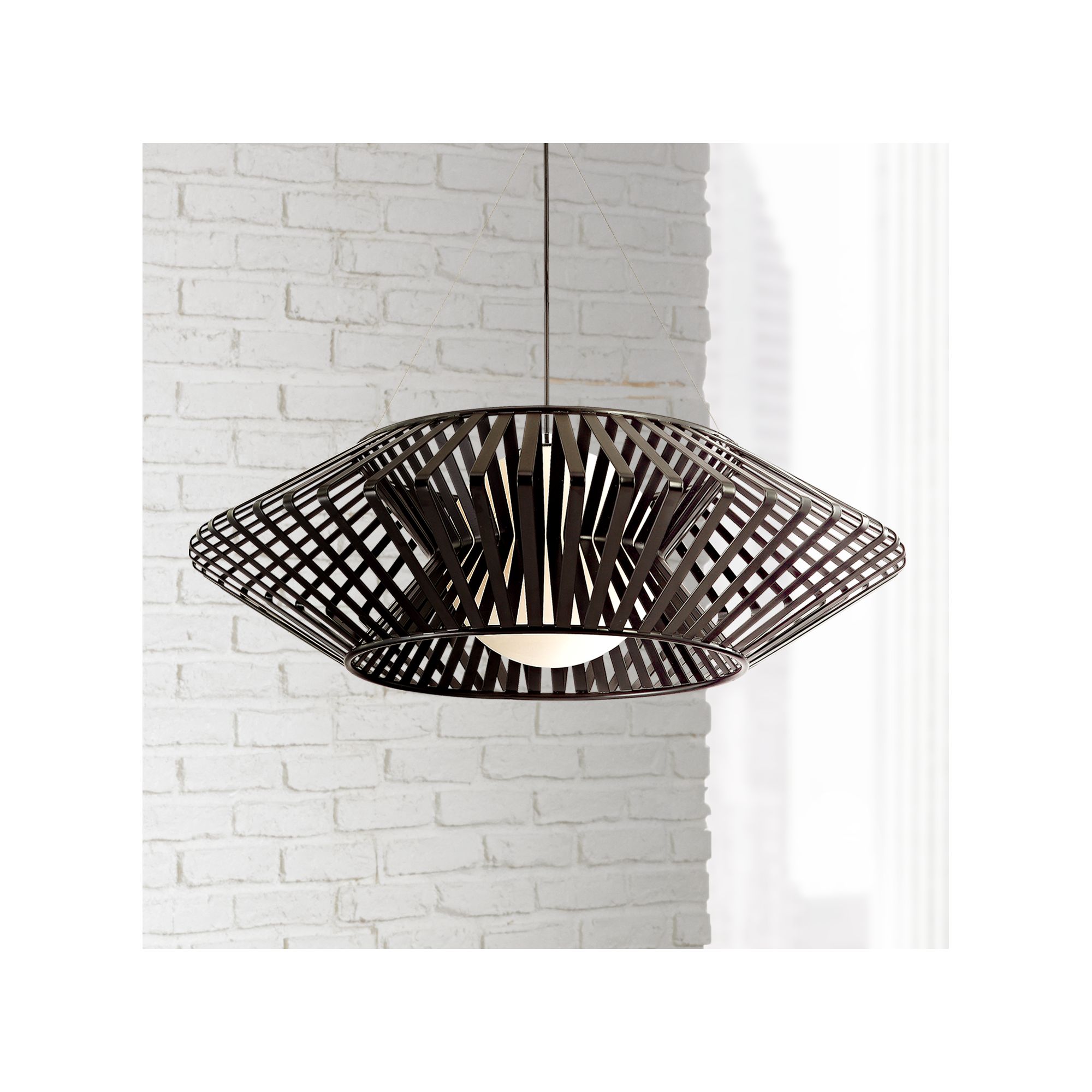 Possini Euro Design Black Large Pendant Light 31 1/2" Wide ...