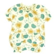 thumbnail image 6 of Baby Girl Solid and Print Bubble Princess Romper, 6 of 9