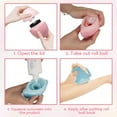 thumbnail image 3 of (2 Pack) Applicator Refillable Roll On Sponge for Suncream Lotion Smooth Mess Application Adults Families Travel Size Portable, 3 of 3