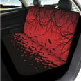thumbnail image 3 of Yuyamidu 14 Pack Halloween Bat Car Seat Covers Full Set with Steering Wheel Cover Arm Rest Cover Car Head Rest Protector Auto Seat Belt Cover Easy to Install Universal Fit for Vehicles,Cars, 3 of 7