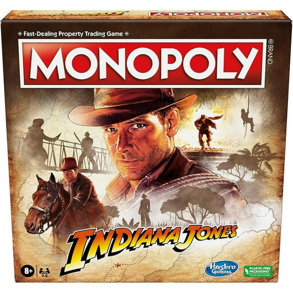Monopoly: Indiana Jones Edition [Board Game, 2-6 Players]