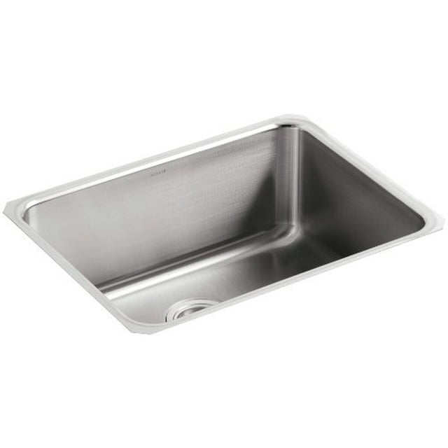 KOHLER K-3325-NA Sous-Tonalité Extra-Large Évier de Cuisine Carré, Acier Inoxydable