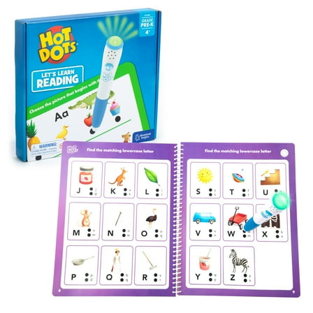 Educational Insights Hot Dots Let's Learn Pre-K Reading, Children's Workbook, Ages 4 and up