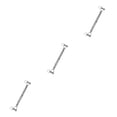thumbnail image 2 of Youkk Stainless Steel Closed Body Turnbuckle Jaw Wire Rope Fork Screw Rigging Silver M10 3Set, 2 of 6