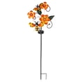 thumbnail image 2 of Estaca de jardín solar con lámpara de hierro y diseño de mariposa, luz decorativa para exteriores en jardín, patio, macizo de flores, resistente a la intemperie, 81.5 cm, 2 of 8