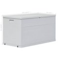 thumbnail image 4 of vidaXL Garden Storage Box 420 L Light Grey, 4 of 5