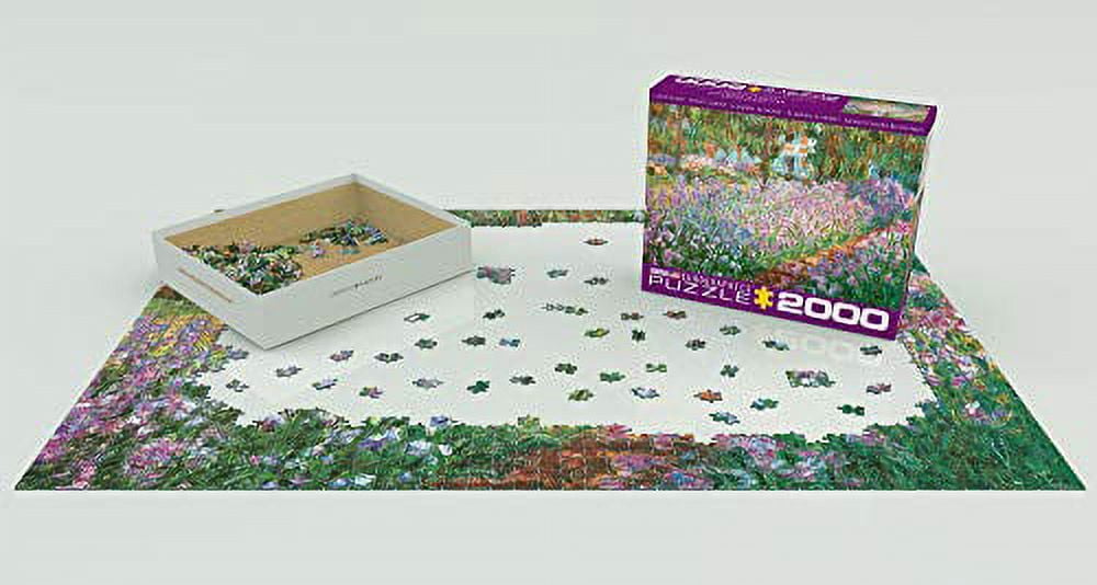 EuroGraphics The Artist’s Garden by Claude Monet Jigsaw Puzzle, 2000 Pieces, Impressionist Artwork