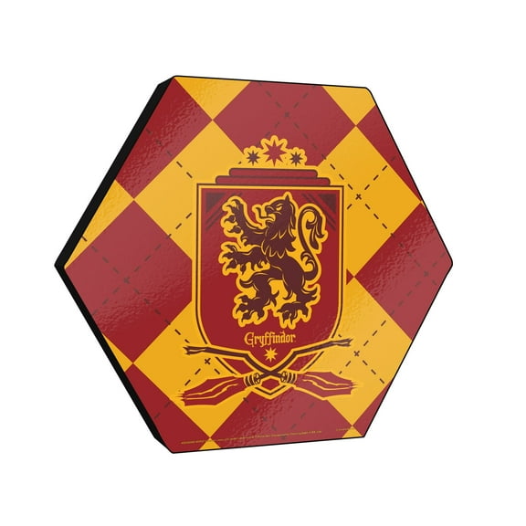 Harry Potter (Gryffindor Plaid) KNEXAGON® Wood Print