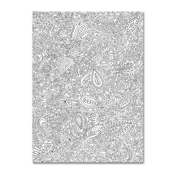 Trademark Fine Art "Oodles of Doodles" Canvas Art by Hello Angel