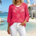 thumbnail image 2 of Summer Plus Size Women's Tank Tops V Neck No Sleeve Loose Solid Color with Loose Straps and Knitted Sweater Casual Top Casual T-Shirts, 2 of 6