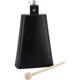 thumbnail image 1 of Campana de vaca de acero y Metal de 7 pulgadas, percusión de cencerro con mango para batería, animadores, bodas, fútbol, ​​juegos deportivos, 1 of 5