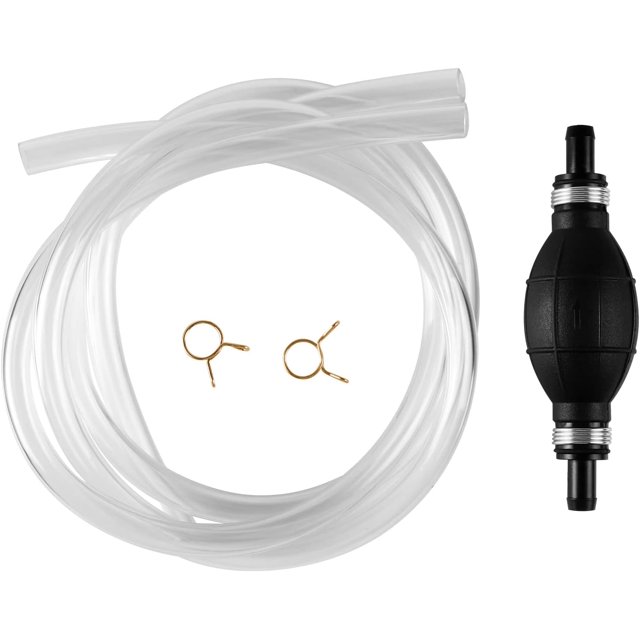 Conjunto de línea de combustible, bomba de sifón de combustible manual, manguera de línea de combustible de cebado de 10 mm