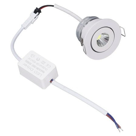 LED Recessed Light Mini Adjustable Angle Aluminium Recessed Ceiling Light White 85‑265V 3000K