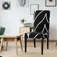 thumbnail image 2 of Set of 6 Stretch Dining Chair Slipcovers Modern Geometric Printed Chair Covers for Dining Room Home Farmhouse Decor Removable Washable Furniture Protector for All Seasons, 2 of 6