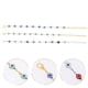 thumbnail image 3 of 3pcs Metal Evil Ojal Pack Pack Evil Oal Anklet Bracelet para mujeres niñas, 3 of 7