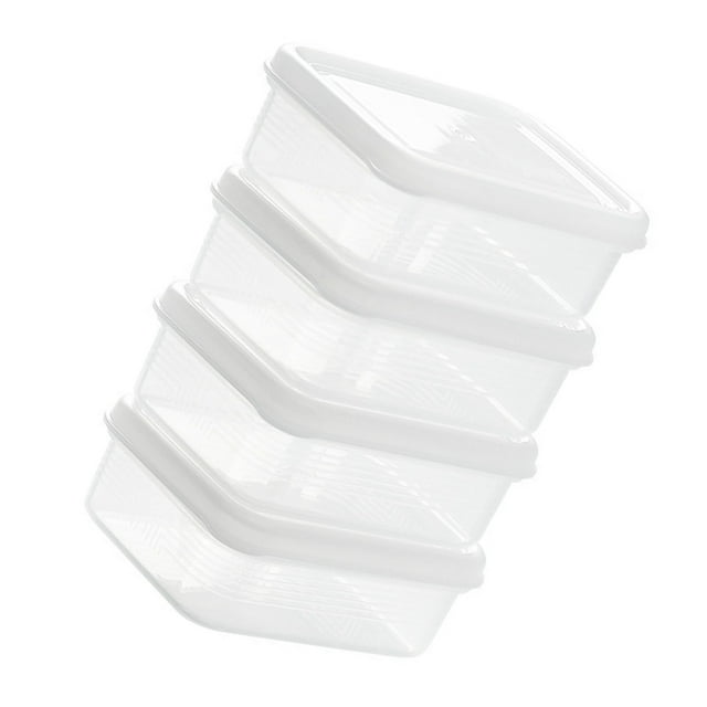 Contenedor De Almacenamiento De Carne Para Congelador, Caja De Carne Para Refrigerador Duradera Transparente De 100ml Para Cocina
