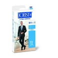 thumbnail image 2 of JOBST forMen Ambition Knee High 15-20 mmHg Ribbed Dress Compression Socks, Closed Toe, 3 Regular, Navy, 2 of 3