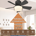 thumbnail image 3 of Foco Con Ventilador De Techo Con Lampara Modernas Para Sala Xtellar negro, 3 of 4