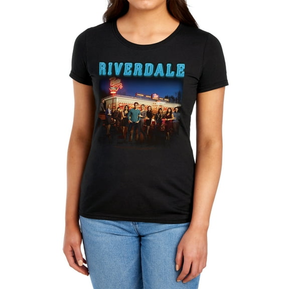 Riverdale Up at Pops Women's T Shirt (Medium) Black