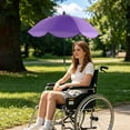 thumbnail image 4 of WEIOUKC Universal Baby Stroller Parasol with Adjustable Handle Rotating Sunshade Umbrella for Prams Bikes and Wheelchairs UPF 50 Waterproof Portable UV Protection Canopy for Round and Oval Tubes, 4 of 5