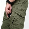 thumbnail image 3 of Men's Cargo Pants Solid Color Durable Multi‑Purpose Casual Bottoms S‑XXL, 3 of 8