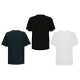 thumbnail image 2 of Gold Coast Men's Crew Neck Cotton T-Shirts, 3-Pack in White/Black/Navy, Medium, 2 of 4