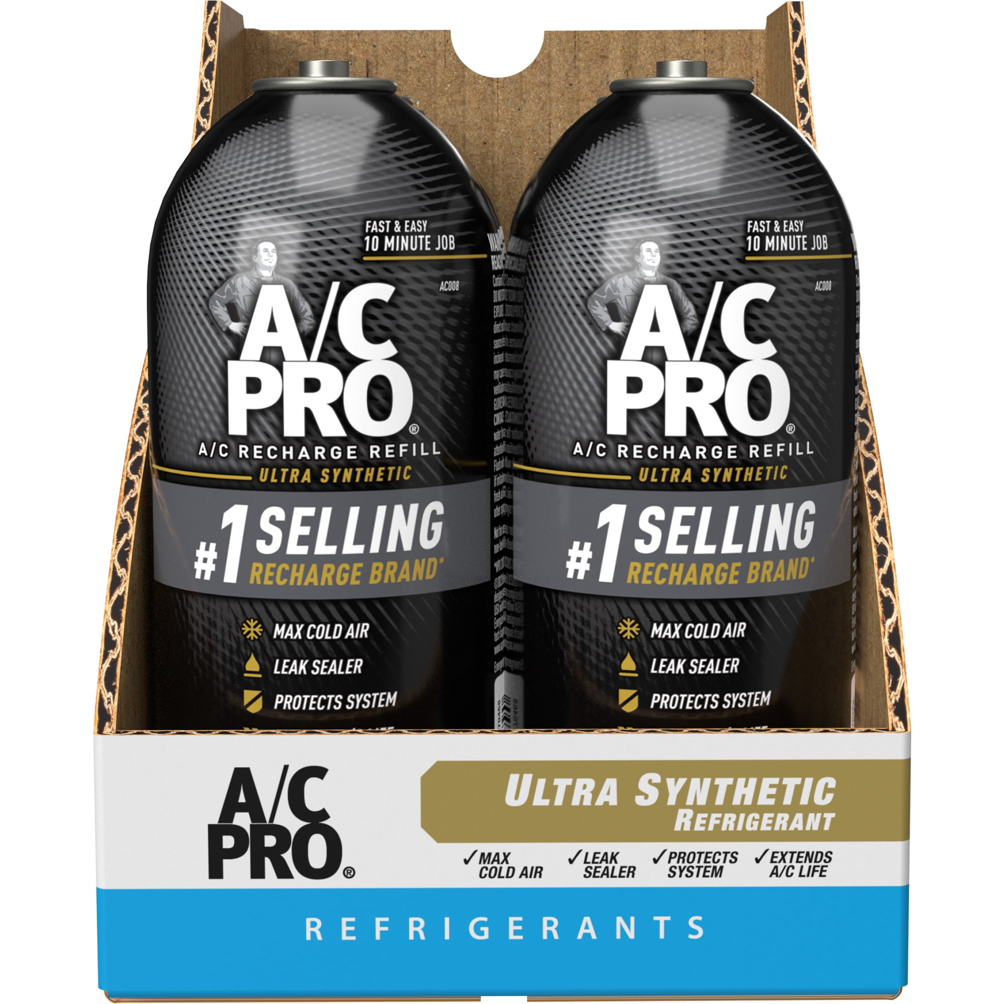 A/C Pro ACP-102 Ultra Synthetic A/C Recharge R-134a Car Refrigerant - 10.8 OZ