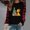 Multicolor, variant on asdoklhq Womens Sweatshirt Ladies' Christmas Fashion Printed Hooded Raglan Long Sleeved Round Neck Top Multicolor L