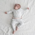 thumbnail image 4 of Infant Baby Boy Girl Warm Outfits Kids Solid Shirts Tops Long Pants Clothes Set, 4 of 5